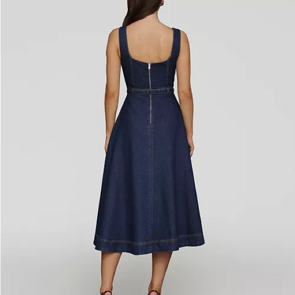 Avec Les Filles Bustier Circle-Skirt Midi Dres - Picture 2 of 5